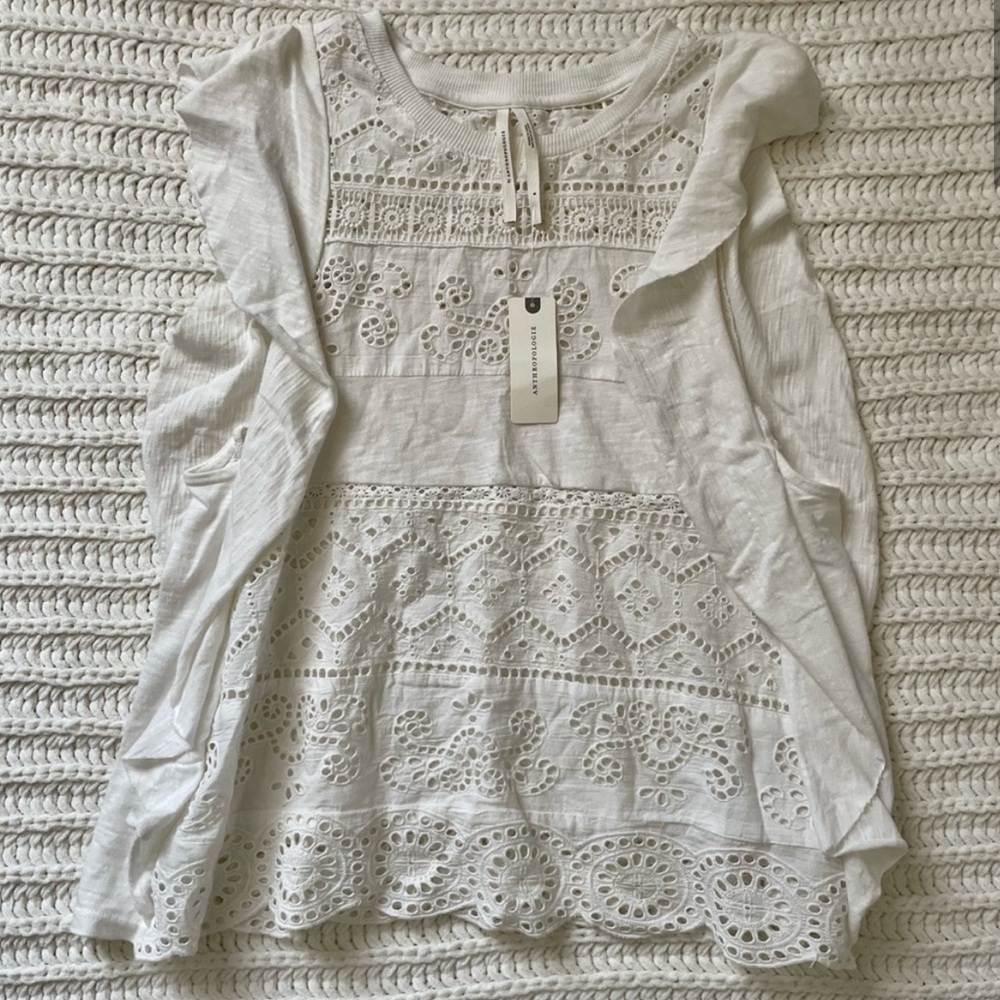 Anthropologie Sustainable Lace Blouse